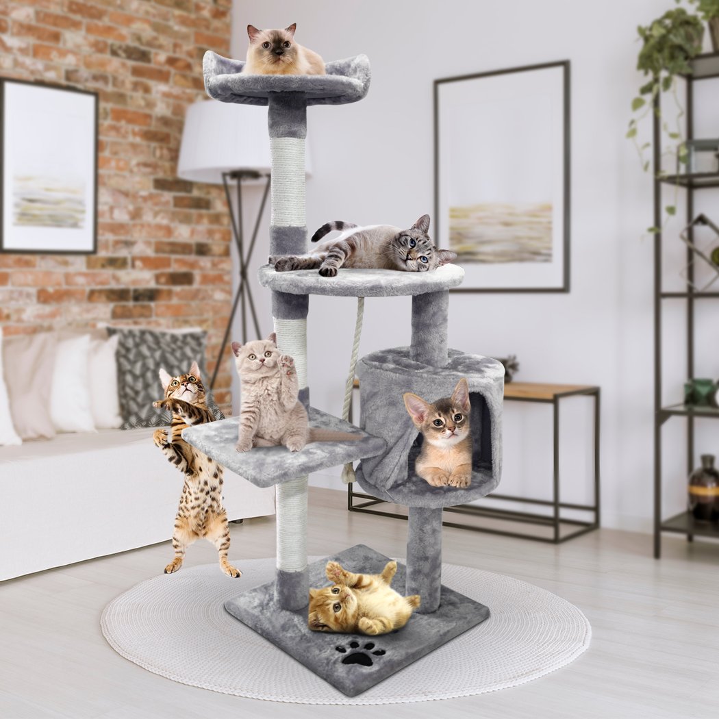 pet products 1.1M Cat Scratching Post Tree Gym House