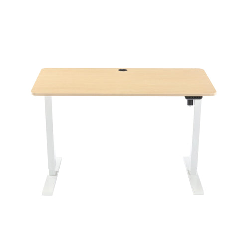 1.2m Sit And Stand Desk in Natural/White