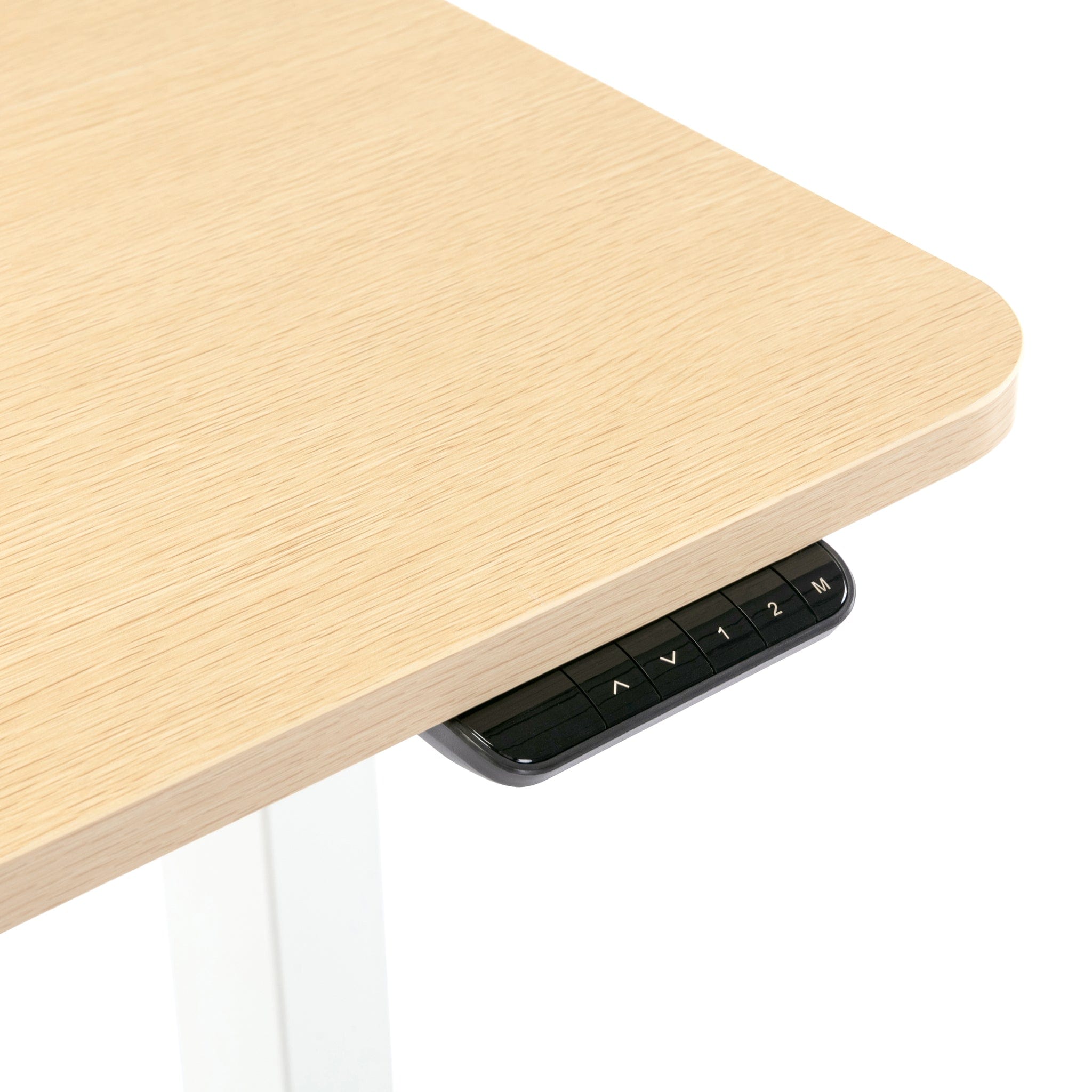 1.2m Sit And Stand Desk in Natural/White
