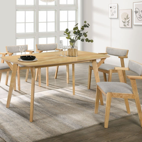 1.5m 6 seaters OVAL dining table : colour -Natural