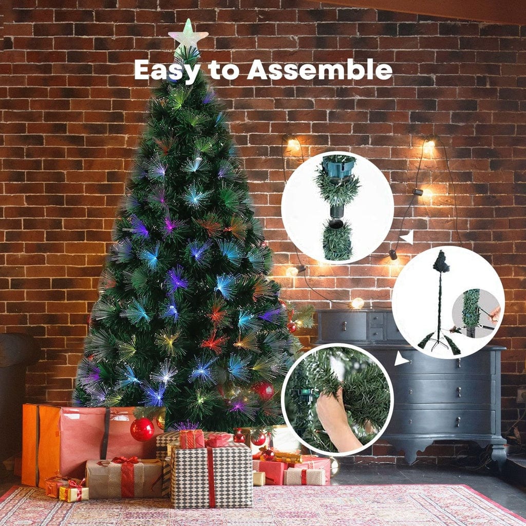 1.8m Fiber Optic Artificial Christmas Trees FS-TREE-02