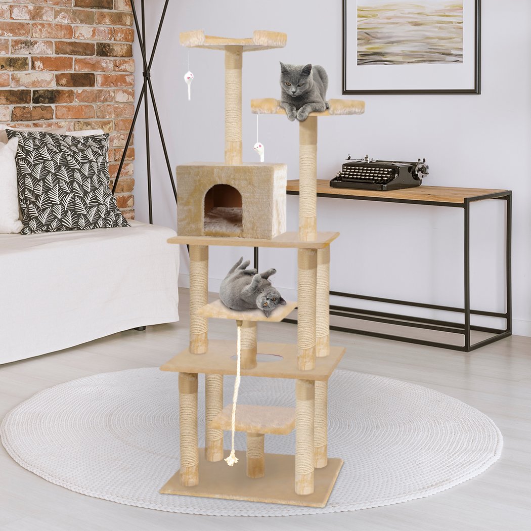 pet products 1.98M Cat Scratching Post Tree Gym House