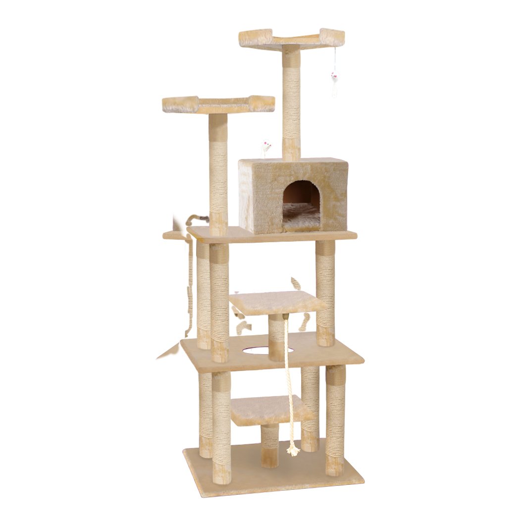 pet products 1.98M Cat Scratching Post Tree Gym House