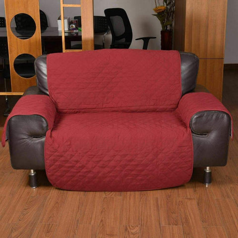 living room 1 Seater Sofa Cover Couch Slipcovers Wine