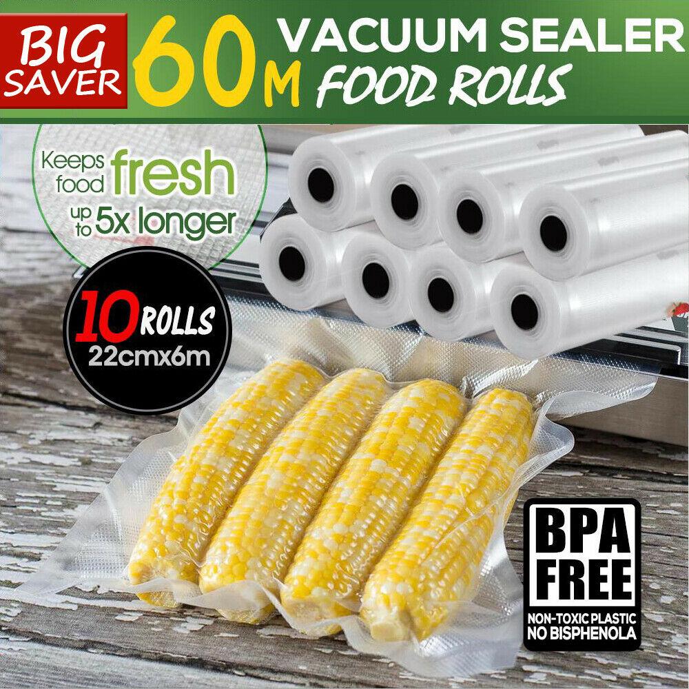 Kitchen Supplies 10 Rolls Vacuum Food Sealer Bags Rolls  22cm
