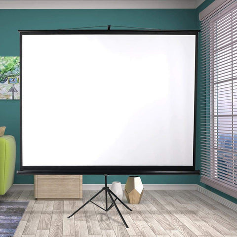 office & study 100 Inch Projector Screen Tripod Stand