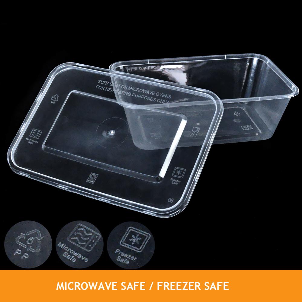 Kitchen Supplies 100 Pcs 750ml Platstic Food Containers Boxes