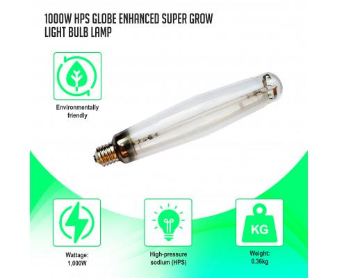 Lighting 1000W HPS Globe Enhanced Super Grow Light Bulb Lamp