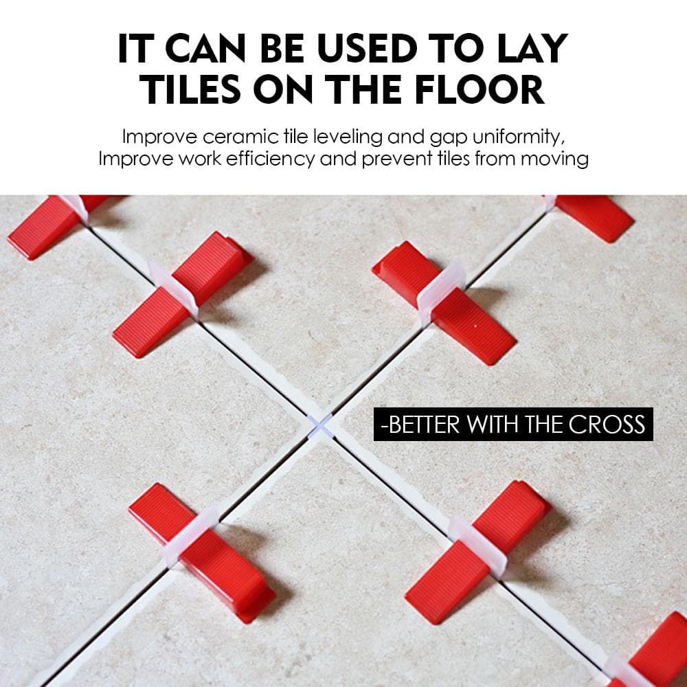 tools & accessories 1000x 2MM Tile Leveling System Clips Levelling Spacer Tiling Tool Floor Wall