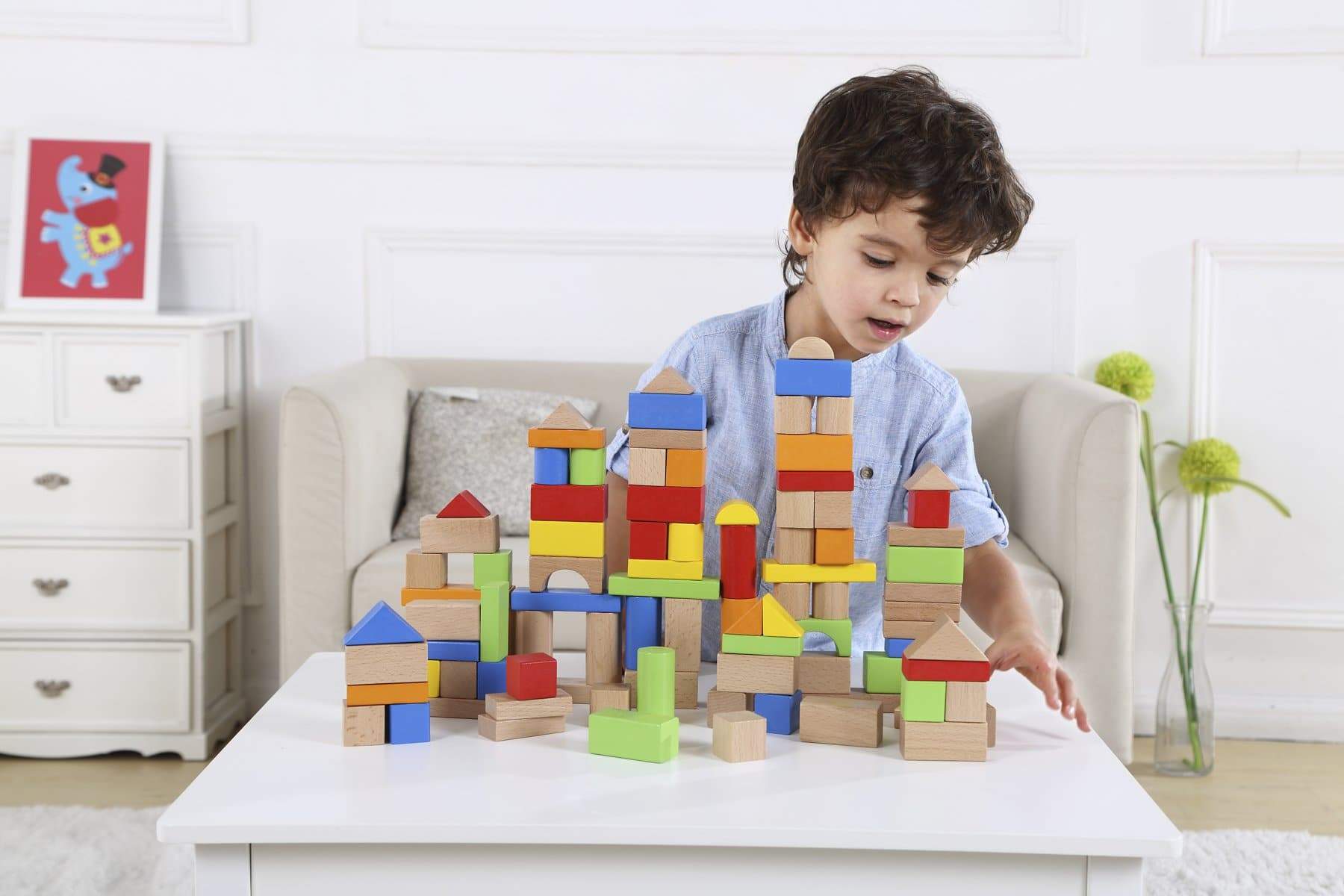 toys for infant 100Pcs Wooden Block