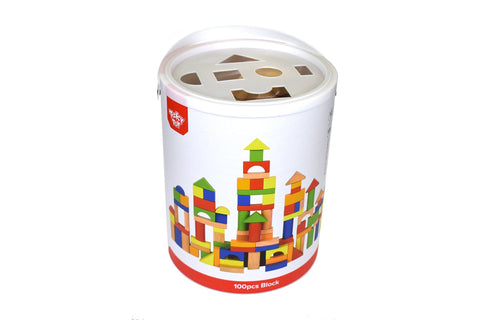 100Pcs Wooden Building Block New