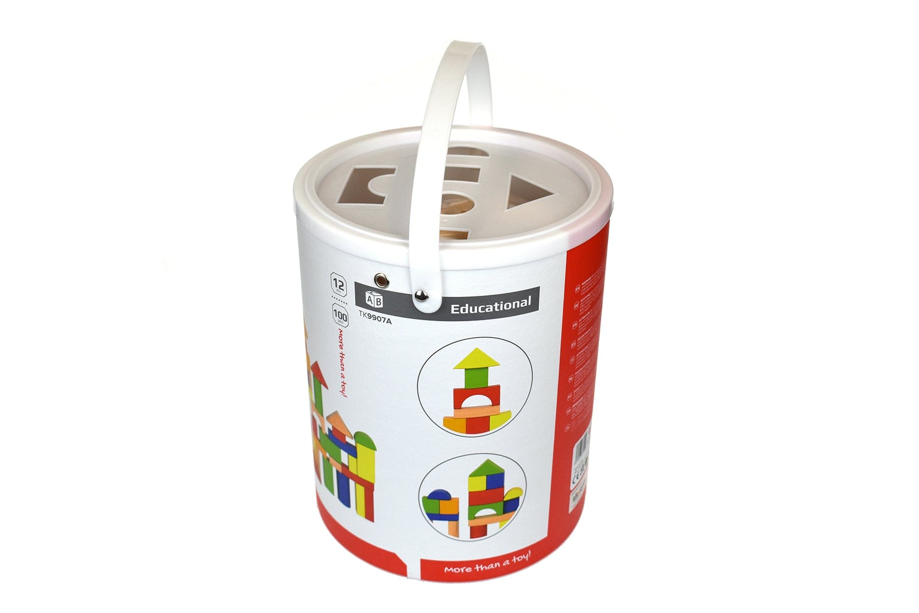 100Pcs Wooden Building Block New