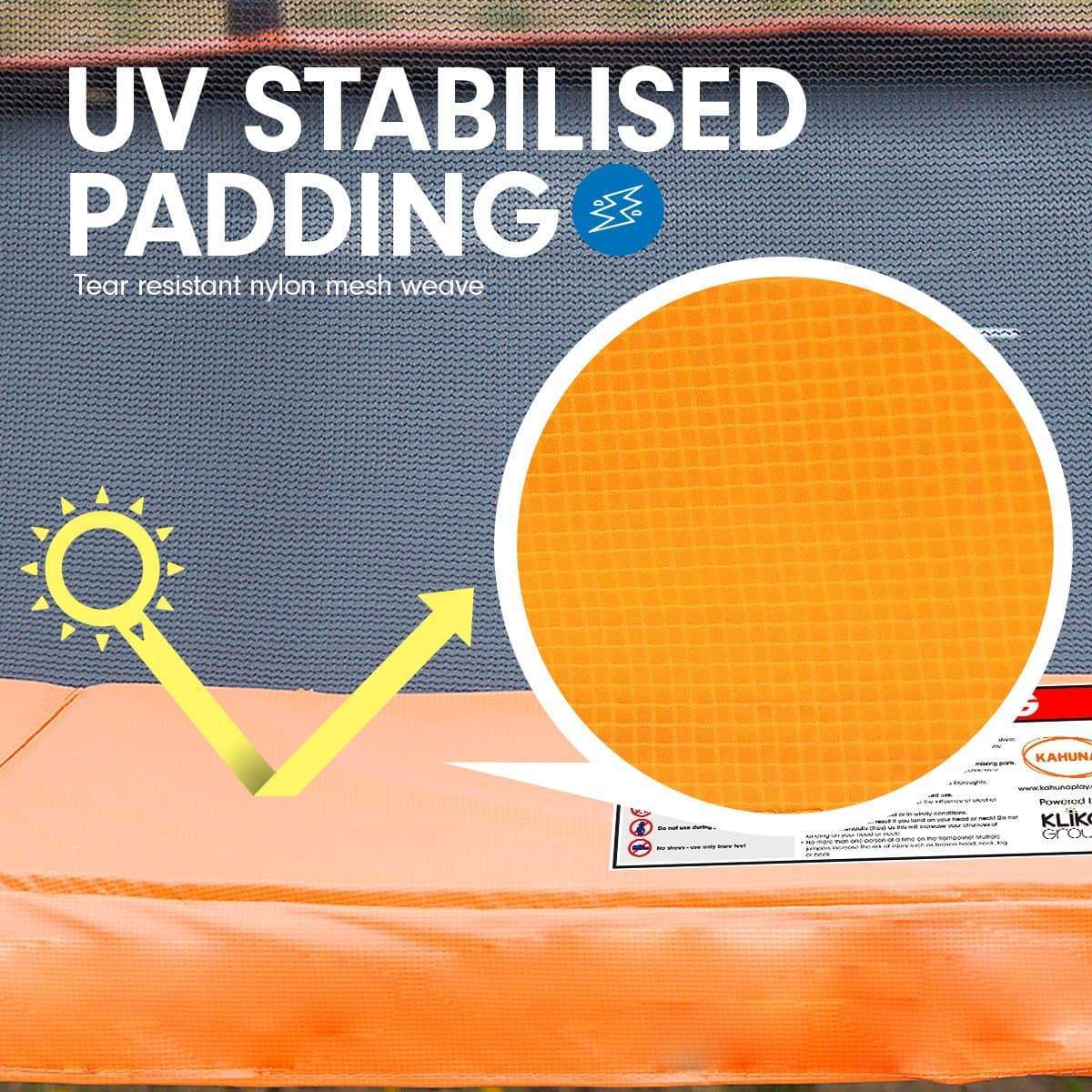 Kahuna 10ft Springless Trampoline with Basketball Set