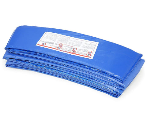 10Ft Trampoline Replacement Safety Pad And Net Round  8 Poles Blue