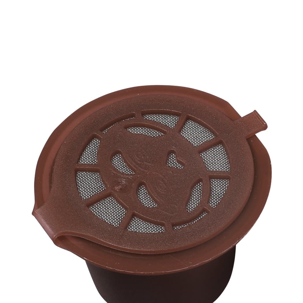 kitchen supplies 10X Refillable Nespresso Reusable Coffee Filter Machine Grey