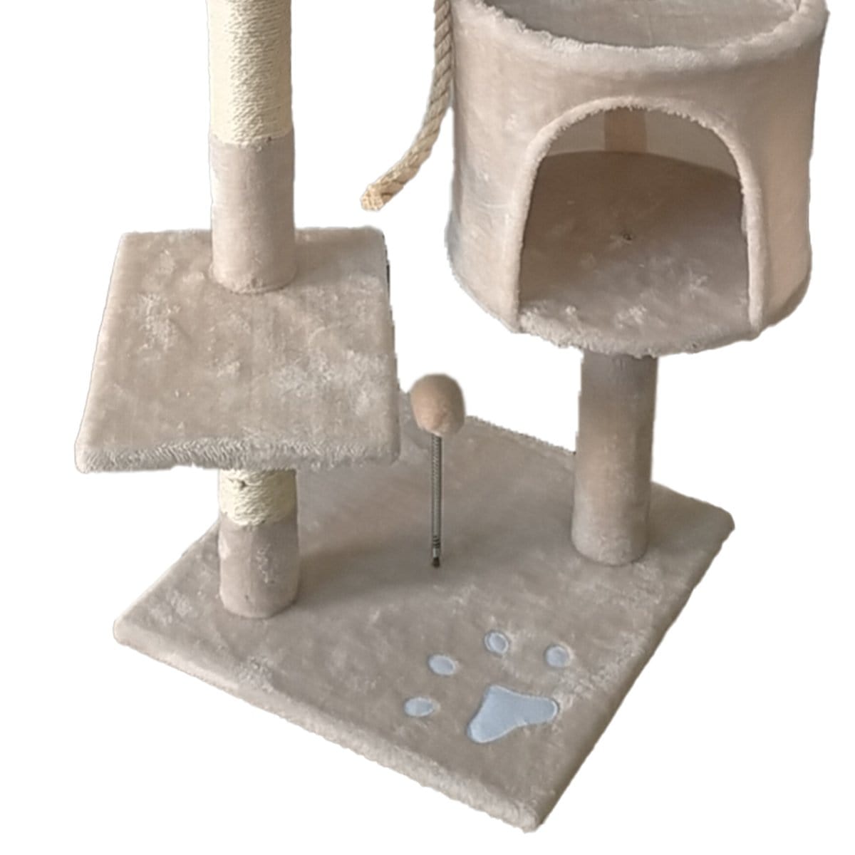 110Cm Cat Tree Scratching Post - Beige