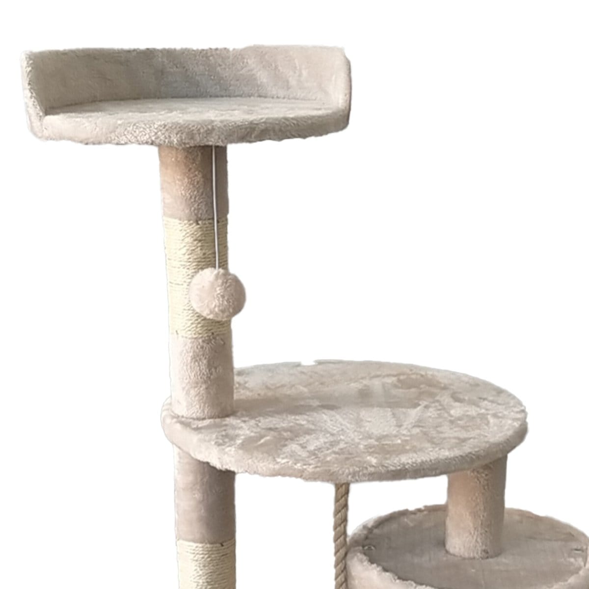 110Cm Cat Tree Scratching Post - Beige