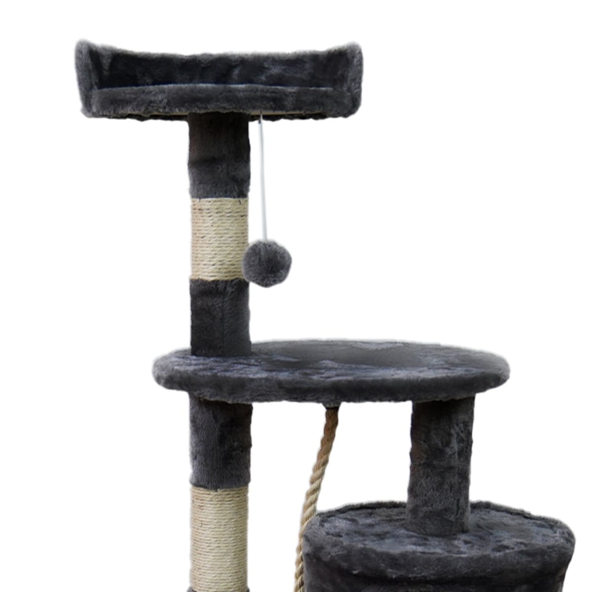 110Cm Cat Tree Scratching Post - Dark Grey