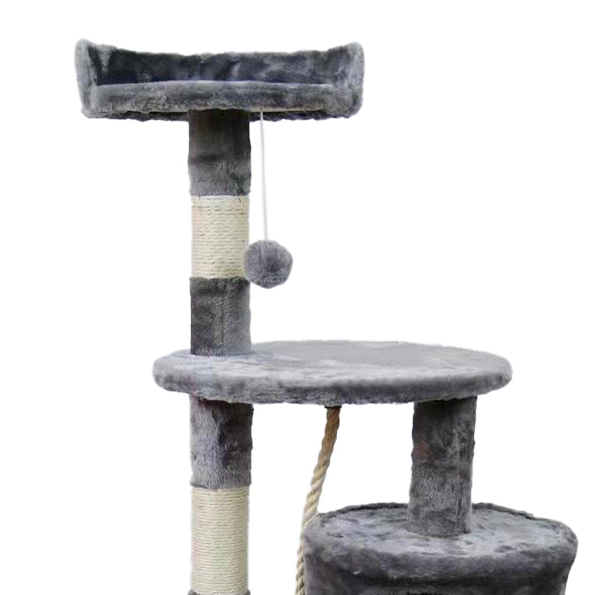 110Cm Cat Tree Scratching Post - Silver Grey