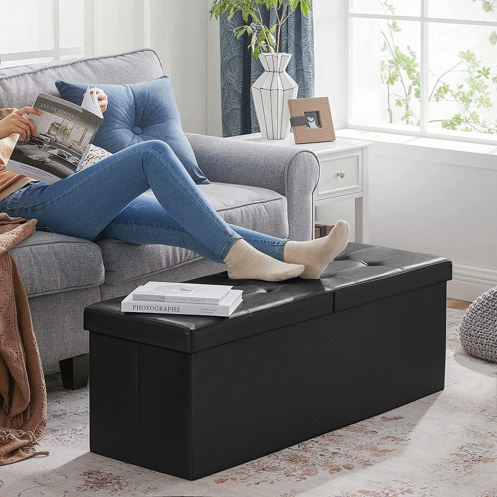 110cm Folding Ottoman Bench Footrest