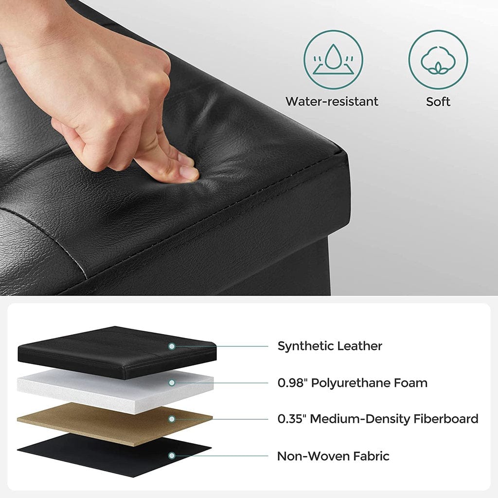 110cm Folding Ottoman Bench Footrest