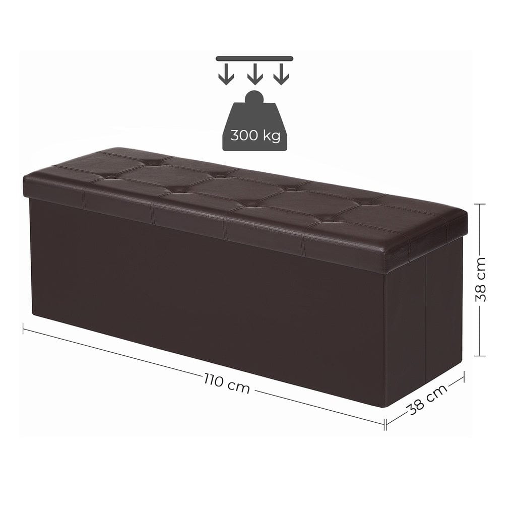 110cm Folding Ottoman Bench Footrest