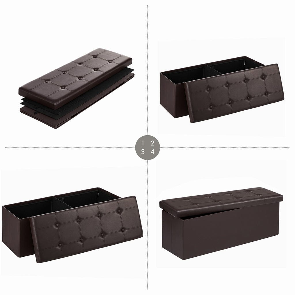 110cm Folding Ottoman Bench Footrest