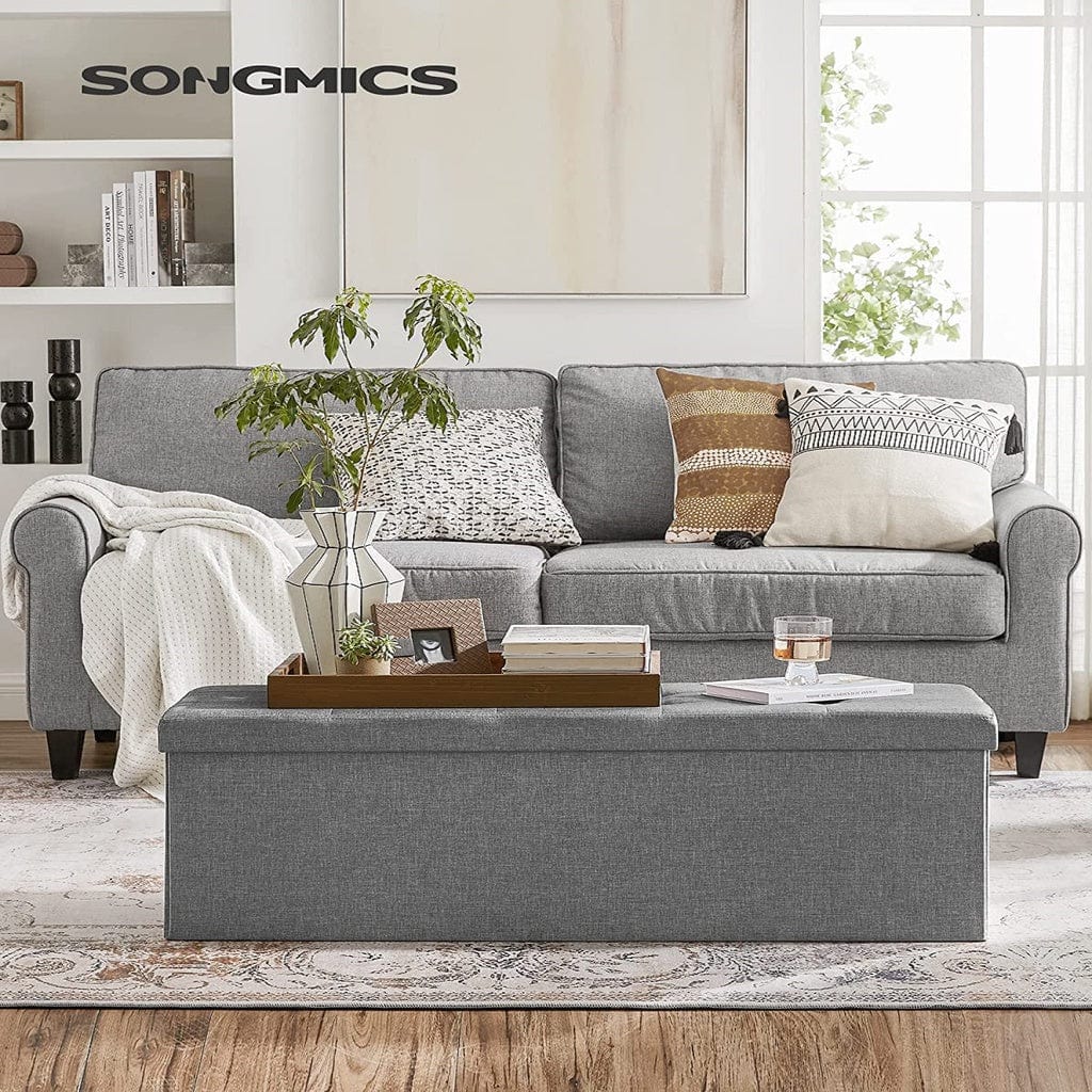110cm Folding Ottoman Bench Footrest