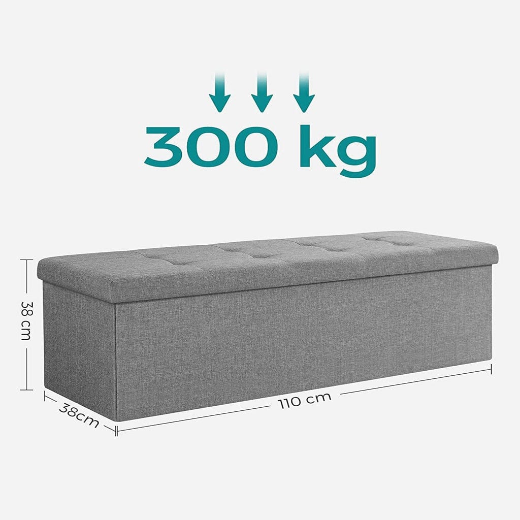110cm Folding Ottoman Bench Footrest