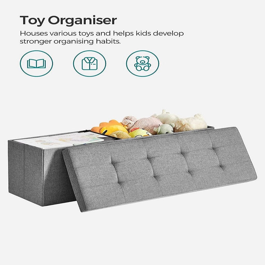 110cm Folding Ottoman Bench Footrest