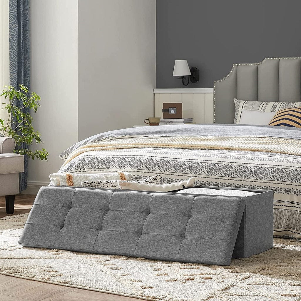 110cm Folding Ottoman Bench Footrest