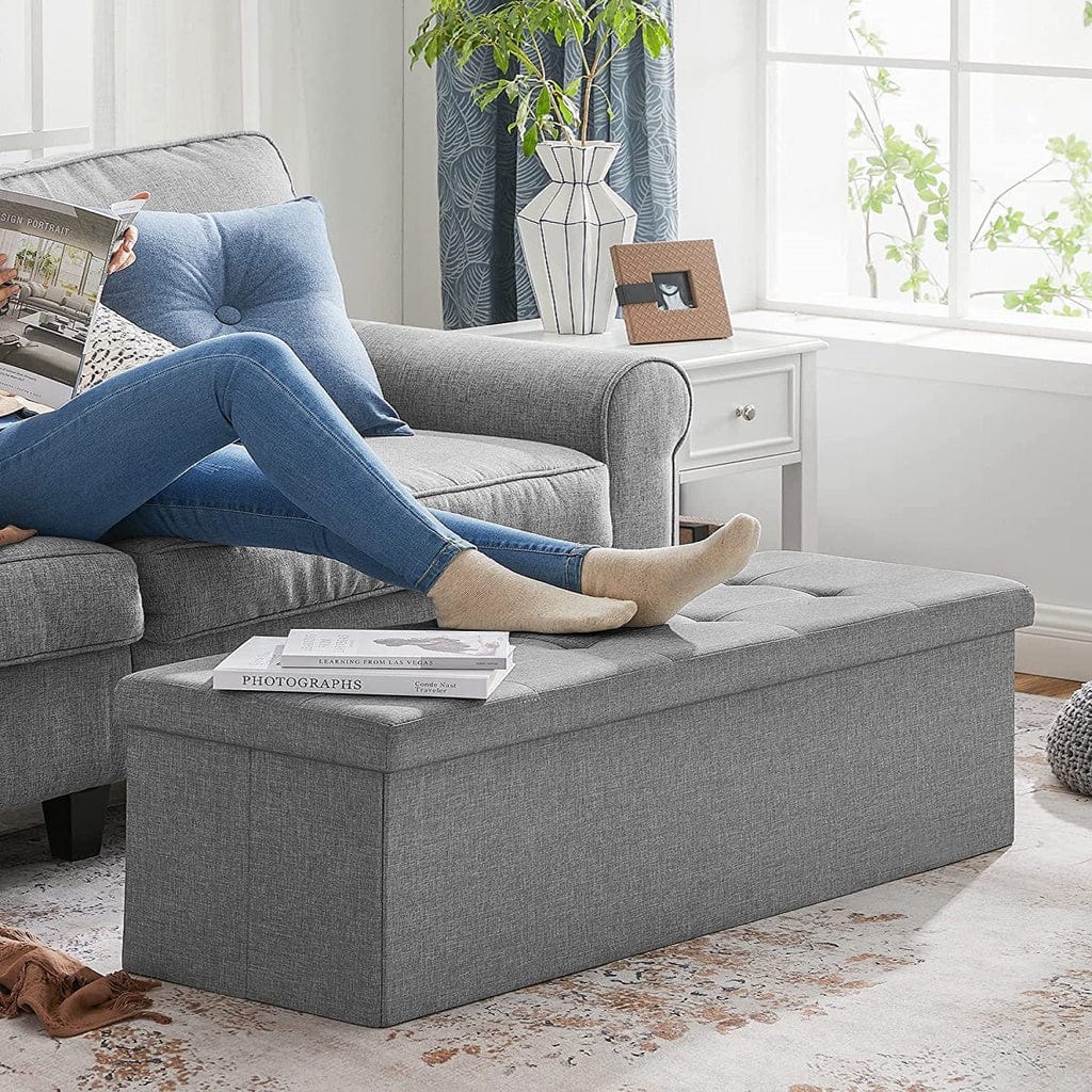 110cm Folding Ottoman Bench Footrest