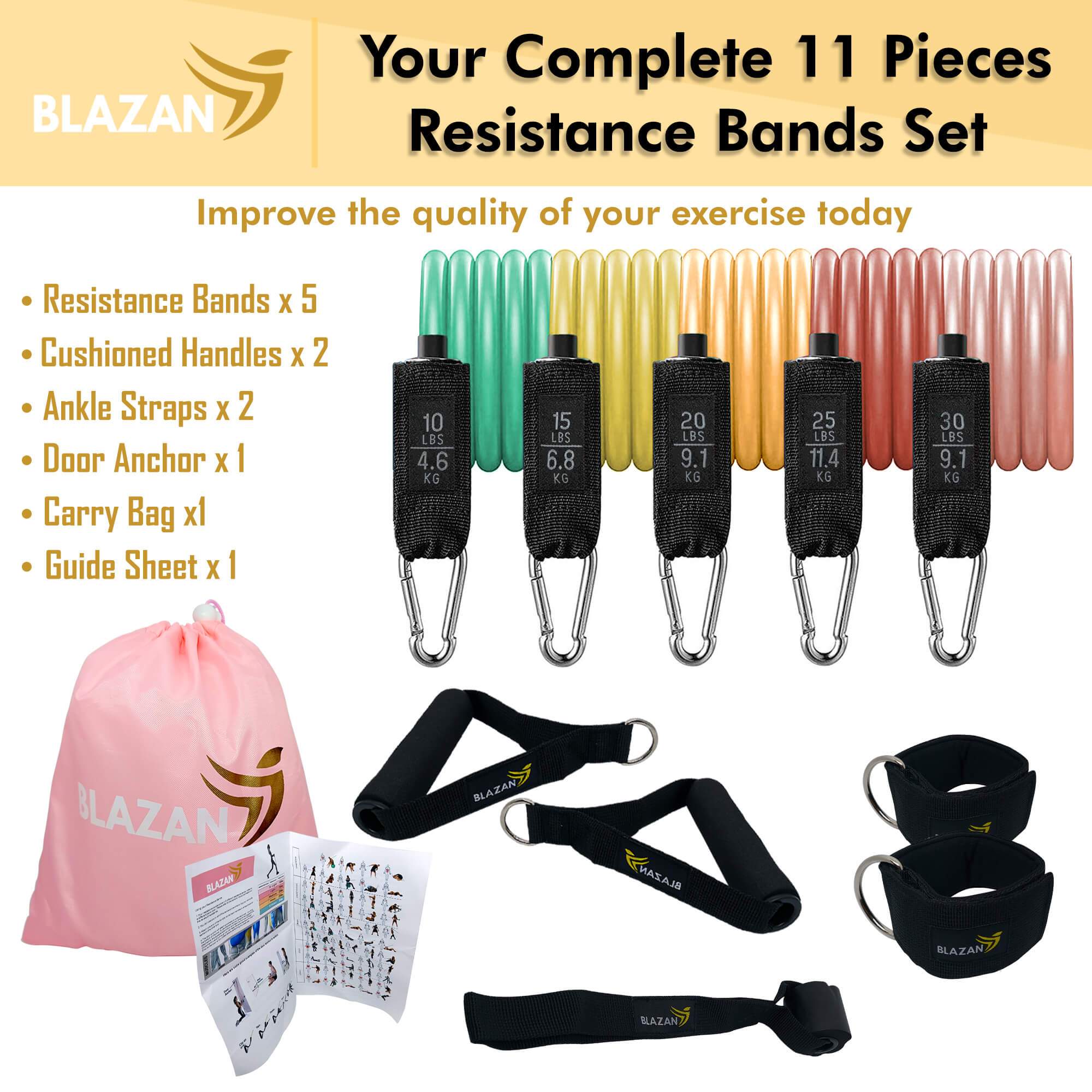sports & outdoors 11pcs Resistance Bands Set