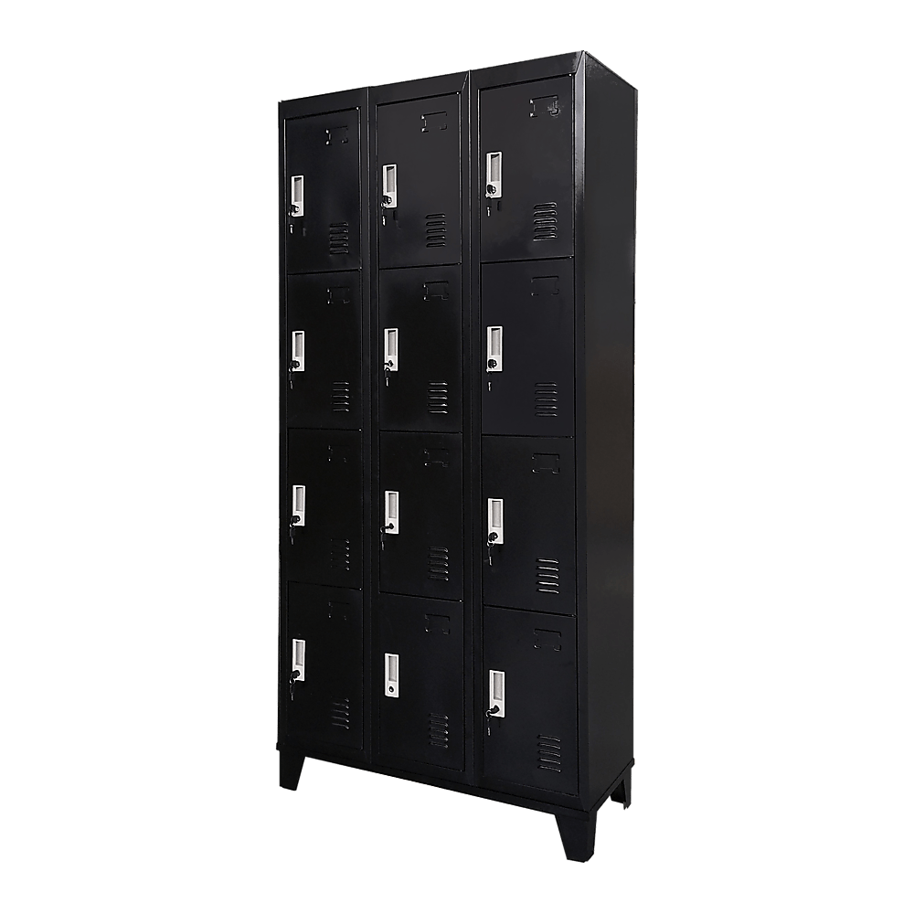 12 Door Locker - Office/Gym - Black