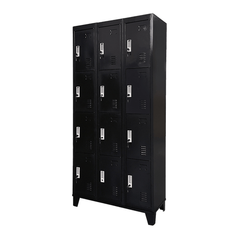 12 Door Locker - Office/Gym - Black