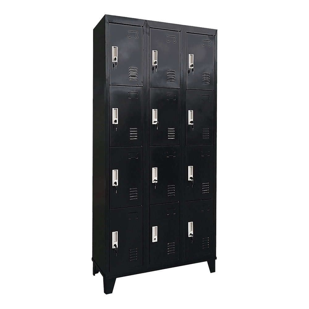 12 Door Locker - Office/Gym - Black