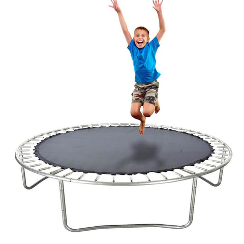 outdoor living 12 FT Kids Trampoline Pad Replacement Mat Reinforced Outdoor Round Spring Cover