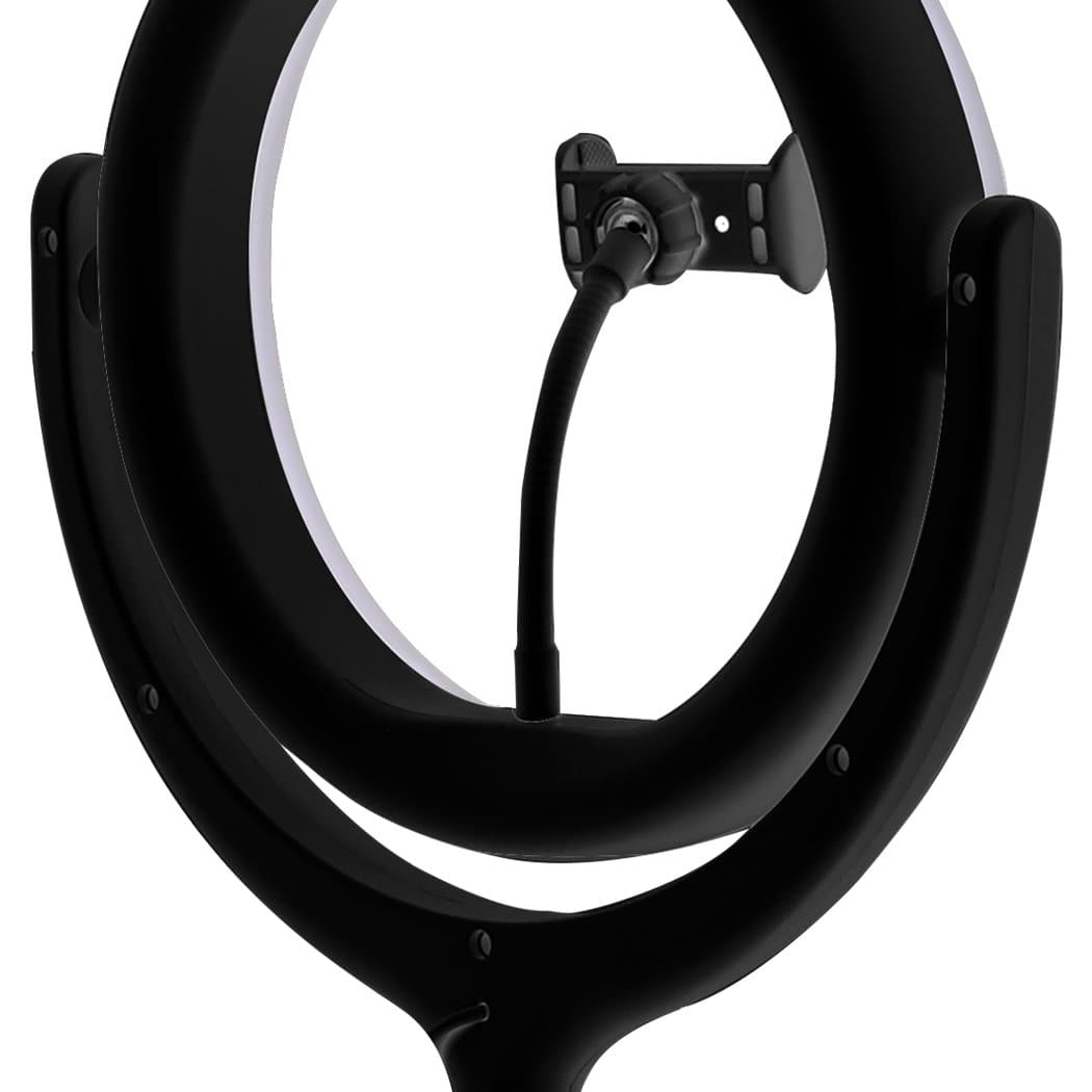 lighting 12'' Led Ring Light With Tripod Stand Phone Holder Black