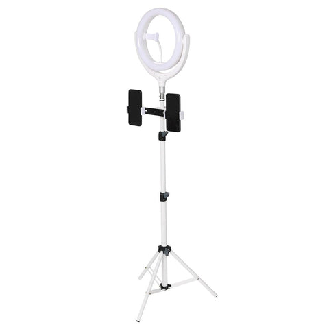 12'' Led Ring Light With Tripod Stand Phone Holder White