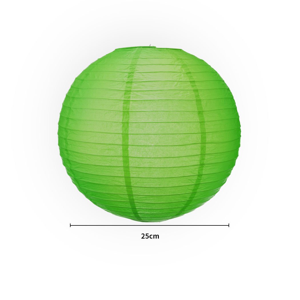 Lighting 12" Paper Lanterns Green Colour