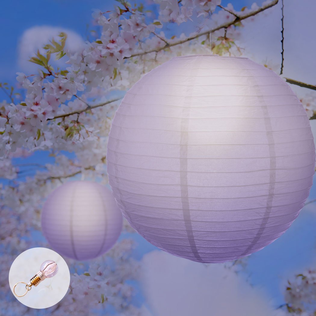 Lighting 12" Paper Lanterns Purple