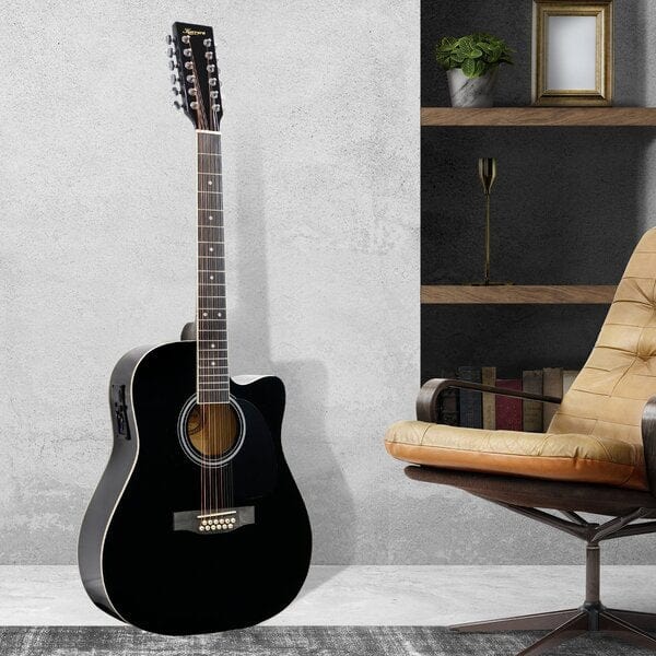 12-String Acoustic Guitar with EQ - Black/Natural/Sunburst