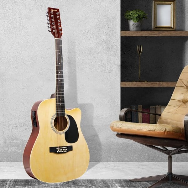 12-String Acoustic Guitar with EQ - Black/Natural/Sunburst