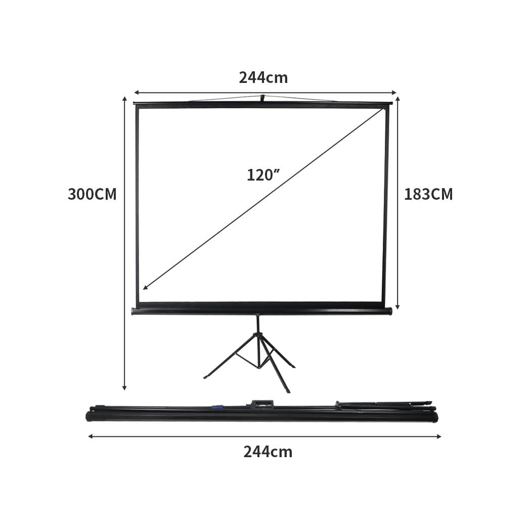 office & study 120 Inch Projector Screen Tripod Stand