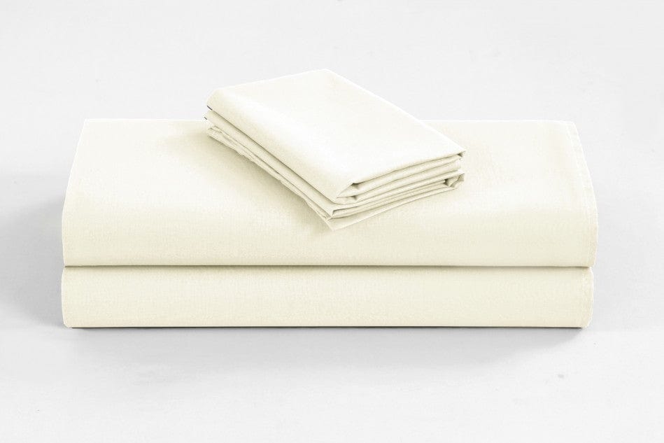 1200TC Organic Cotton King Sheet Sets Cream