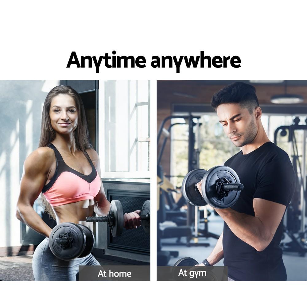 Fitness Accessories 12KG Dumbbells Dumbbell Set Weight Plates Home Gym Fitness Exercise