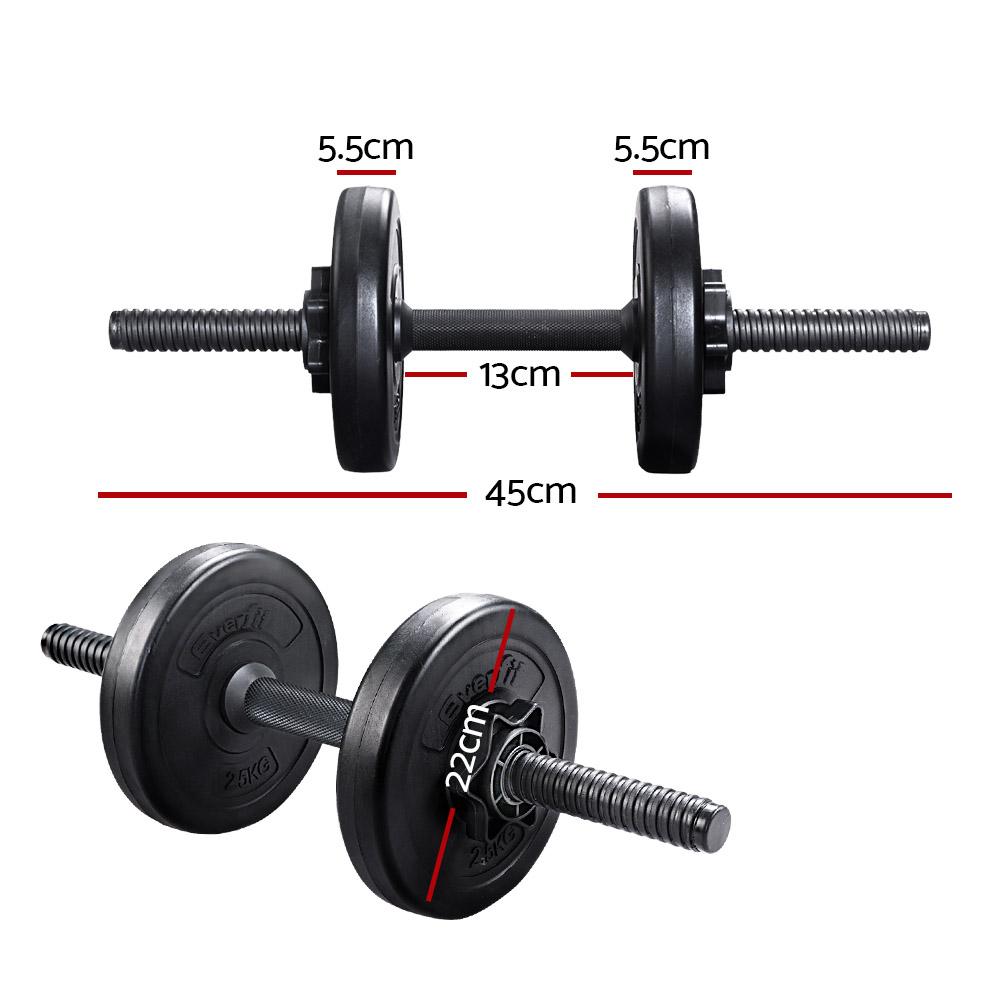 Fitness Accessories 12KG Dumbbells Dumbbell Set Weight Plates Home Gym Fitness Exercise