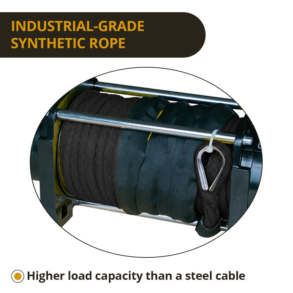toolaccessories 12v electric winch synthetic rope