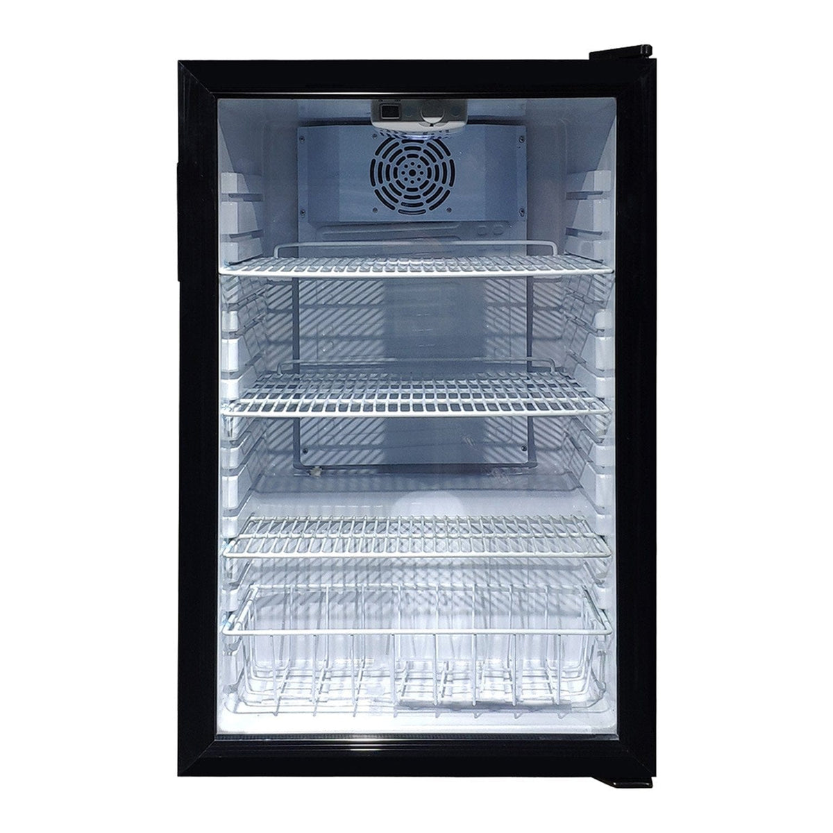 130L Mini Bar Fridge Glass Door Beverage Cooler Refrigerator on