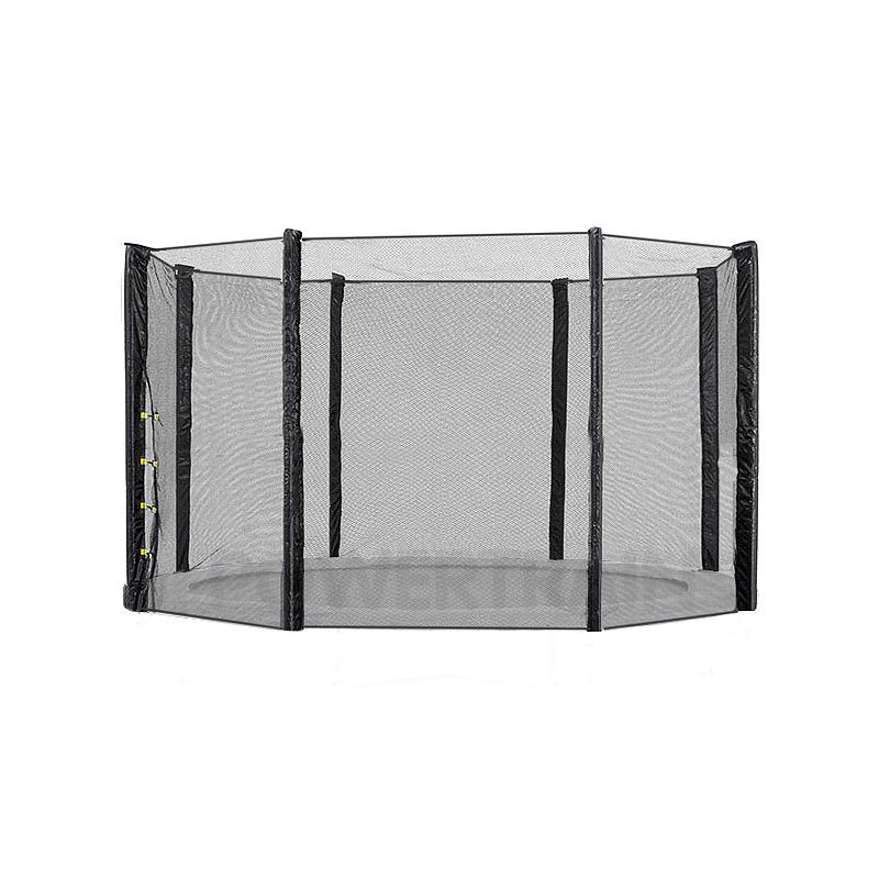 14ft Replacement Round Outdoor Trampoline Safety Net Enclosure 12 pole